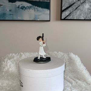 Princess Figure on Blue Toy Car